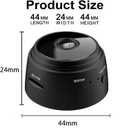 Hidden Cameras -Nanny Cam -WiFi Wireless -1080P HD Security Camera-Best Mini -Car Cameras for Surveillance-Surveillance Camera with Motion Detection and Night Vision,App Control
