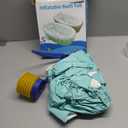 Inflatable Baby Bathtub, Portable Infant Toddler Bathing Tub Non Slip Travel Bathtub Mini Air Swimming Pool Kids Thick Foldable Shower Basin with Air Pump, Pink