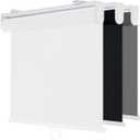 Cordless Roller Shades for Windows,Light Filtering Pull Down Blinds,Solar Screen Door Blinds,Flame Retardant UV Protection Fabric for Home Office (32" W x 72" H,Solar White)