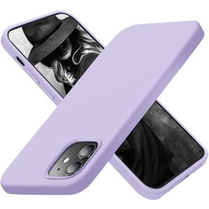 Cordking Designed for iPhone 12 Case, Designed for iPhone 12 Pro Case, Silicone Shockproof Phone Case with [Soft Anti-Scratch Microfiber Lining] 6.1 inch, Clove Purple