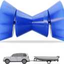 3inch Boat Trailer Roller Bow Stop with 1/2" Shaft Bow Stop for Boat Trailers Blue Bow Roller.