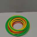60 Pcs Colorful Plastic Toss Rings Multicolor Throwing Rings Game for for Adults Kids Outdoor Activities Agility and Accuracy Game Practice Game Booth, 6 Sizes