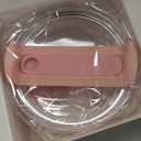 40 OZ Tumbler Lid Replacement Fit for Stanley Cup, 2 Pack Clear Replacement Lids Fit for Stanley Travel Tumbler, Spill Proof Tumbler Covers for Stanley Cup Accessories (Clear - Peachy)