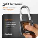 2.3in Long Shackle Outdoor Combination Lock Heavy Duty, Large, Weatherproof Padlock with Code for Gates, Fences, Sheds, Lockers, Cabinets, Storage Units 1-Pack, Black