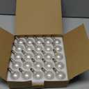 G40 Led Frosted White Replacement Light Bulbs, E12 Led Candelabra Globe Light Bulbs, 1.5 Inch Frosted String Lights Bulbs for Indoor Outdoor, 0.6 Watt E12/C7 Base Chandelier Light Bulbs-25 Pack