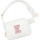Uygafly Birthday Gifts for 4 5 6 7 8 9 10 11 12 13 Year Old Girls, Gifts for Teens Kids Daughter Sister Her, Two Way Zipper Crossbody Bag Fanny Pack Belt Bag Cute Trendy Stuff - Cream, E