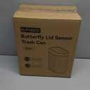 ELPHECO Bathroom Trash Can with Lid Butterfly, Motion Sensor Trash Can Bathroom Decor Automatic Garbage Can Wastebasket Bathroom Accessories, Kitchen, Living Room, Office, Sage Green