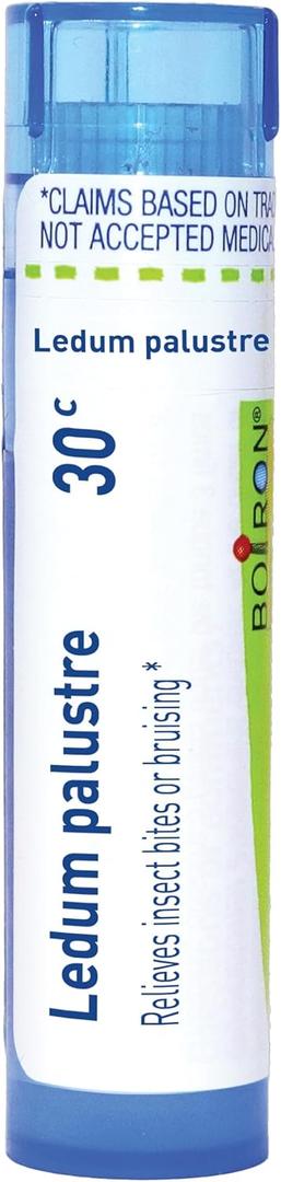 4 x Boiron Ledum Palustre 30C Homeopathic Medicine for Insect Bites - 80 Pellets