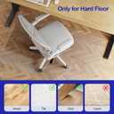 Delamu Office Chair Mat for Hardwood Floor, 36"48" Office Computer Desk Chair Mat, Clear PVC Heavy Duty Floor Protector Mats for Rolling Chairs, Only for Hard Floor (36"48" Rectangular)