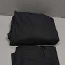 Duvet Cover Queen Size Set - Extra Soft Queen Size Duvet Cover 90 x 90 with 2 Pillow Shams - Hotel Luxury, Easy Care and Fade Free with Zipper Closures & Ties - Comfy, Breathable Bedding Set (Black)