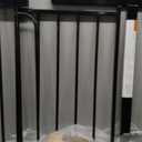Regalo Safety 29-38.5" Baby Gate for Doorways & Bottom of Stairs, Pressure Mounted Baby Gate with Door for Babies, Toddlers & Pets, Tested & Safe for 30 Years, American Designed, American Owned, Black