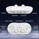 OSTENT Wired Classic Controller Gamepad Joystick for Nintendo Wii Remote Console Video Game Color White