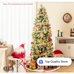 9 ft. Artificial Christmas Tree with Warm White LED Lights - Large