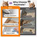 All Stainless Steel Sifting Litter Box with Lid,XL Extra Large Metal Sifting Cat Litter Box for Pine Pellets,High Sides Sifter Litter Pan System for Big Cats,Odor Control,Sifting Box Liners and Scoop