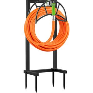 TomCare Garden Hose Holder Heavy Duty Water Hose Holder Holds 160 FT Hoses Freestanding Hose Reel Outdoor Hoses Storage Hanger for Outside Yard