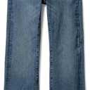 Amazon Essentials Girls' Slim Boot-Cut Stretch Jeans (Washed Blue)