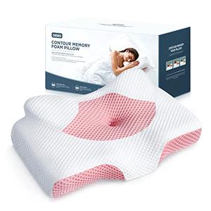 Osteo Cervical Pillow for Neck Pain Relief, Hollow Design Odorless Memory Foam Pillows with Cooling Case, Adjustable Orthopedic Bed Pillow for Sleeping, Support for Side Back Sleepers
