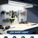Sararoom 2FT LED Shop Light Fixture 20W LED Wraparound Light, 2400Lm,6500K Cold White, 60cm 23.6inch LED Garage Closet Light Ceiling Light for Office Home Basement, No Plug, No Ground Wire