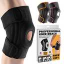 DR. BRACE ELITE Knee Brace with Side Stabilizers & Patella Gel Pads for Maximum Knee Pain Support and fast recovery for men and women-Please Check How To Size Video (Pluto, XX-Large)