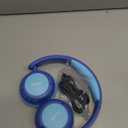 iClever BTH22 Kids Bluetooth Headphones, 60H Play Time, USB C Fast Charging, Bluetooth 5.4, AUX Cord,Safe Volume 74/85 dBA,Toddler Headphones for iPad/Tablet/Travel/School, Blue