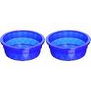 Van Ness 2 Pack of Crock Heavyweight Dish, Small, Food and Water Bowls for Dogs and Cats