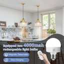 Battery Operated Pendant Lights,Rechargeable Pendant Light with Remote,Gold Pendant Light Fixtures for Kitchen Island,Modern Crystal Hanging Lights for Bedroom,Dining Room Hallway Entryway