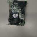 Cropped Floral Embroidery Long Sleeve V Neck Blouse Collar Button Down Shirt (Small, Black)