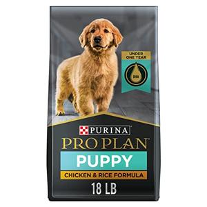 Purina Pro Plan High Protein Dry Puppy Food, Chicken and Rice Formula - 18 lb. Bag EXP: 01:2027