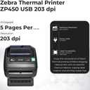 Zebra ZP450 Thermal Label Printer 4x6 Direct Thermal Shipping Label Printer, USB Barcode & Address Label Maker for Small Business, Warehouse & Online Sellers 