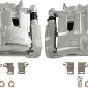 SCITOO 18B5508 18B5509 Front Brake Calipers With Bracket Compatible For Jeep For Cherokee 2014-2023