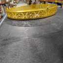 Wenqik Gold Cake Stand 18 Inch Round Metal Cupcake Dessert Wedding Cake Stand Cookies Display Holder with Modern Design Fruit Serving Tray for Table Wedding Birthday Anniversary Party