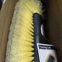 Buyplus 5-12 Foot (20 ft Reach) Car Wash Brush with 12-Inch Soft Bristle, On/Off Switch Telescopic Car Truck Boat Washing Brush with Hose Attachment for Cleaning RVs, House Siding, Floors and More!