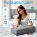 Contour Pillow with Softer Neck Support - Adjustable Softness Cervical Neck Pillow for Ideal Support, 4 Layers Contour Pillow for All Sleepers, Ergonomic Side Sleeper Pillow for Less Neck Pain, 23*14in