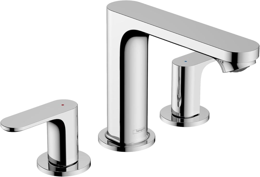 hansgrohe Rebris S Chrome Widespread Bathroom Faucet 3 Hole Sink