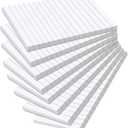 Pack of 400 Sticky Notes White,Lined Self-Adhesive Notes 100 x 150 mm, Sticky Note Pads with Lines, Large Lined Sticky Notes for Marking Pages for Office, Study, Home, 8 Pack/400 Sheets