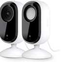 Arlo Essential Indoor Security Camera 2K (2nd Gen, 2023 Release) - Wired Plug-in Power, Person Recognition, Animal Detection, 1-Month Trial of Secure Plan, Automated Privacy Shield, 2 Cam, White