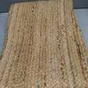 Hausattire Hand Woven Jute Braided Rug, 2'x6' – Natural, Reversible Boho Entry Area Rugs for Kitchen, Living Room I Farmhouse Indoor Outdoor Decorative Floor Rug, 24x72 Inches