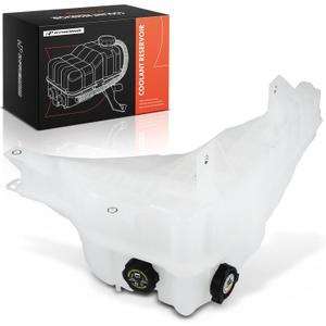 A-Premium Engine Coolant Overflow Recovery Reservoir Tank [with Cap & Sensor] Compatible with Freightliner Cascadia 2008-2017, Century Class 2008-2011, Columbia, Coronado, M2 112, M2 106, FLD120SD