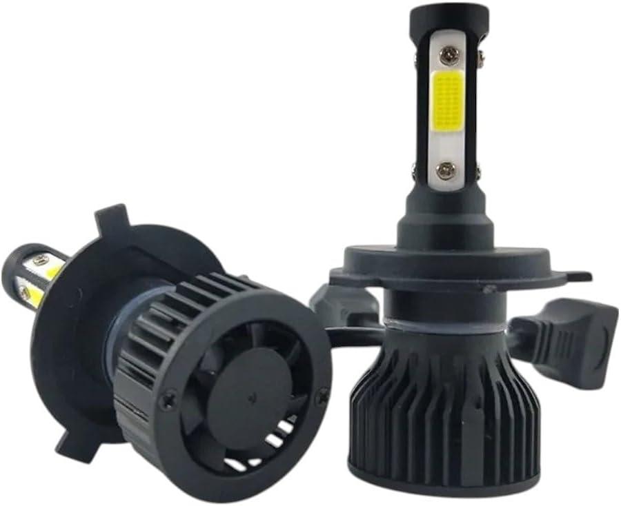 2Pcs Led Vehicle Bulb Bulbs 4 Sides For H11 H4 H7 9005 9006 2 Sides For H3 H1 880 6500K White Auto Headlamp 12V Four Luminous Faces