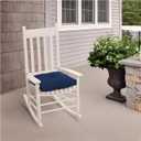 Arden Outdoor Plush Modern Tufted Seat Cushion, 20 x 20, Water Repellent, Rain Proof, Fade Resistant Seat Cushion for Rocking Or Dining Chairs Sapphire Blue Leala