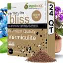Vermiculite Bliss (24 Qts) - Organic Vermiculite for Gardening - Fine Grade Vermiculite for Plants - 100% Natural Soil Amendment for Plants, Potting Soil, Garden Soil, Perlite, & Seed Starting Mix