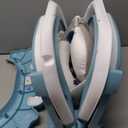 Collapsible Baby Bathtub for Newborns with Thermometer and Soft Floating Cushion Portable and Foldable Travel Baby Bath Tub for Infants to Toddler 0-36 Month (Blue)