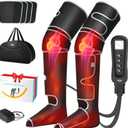 ALLJOY Leg Massager for Circulation and Pain Relief FSA, Gifts for Men Women Dad Mom, Leg Massager with Heat and Compression, 2 Heat 5 Modes 4 Intensities 4 Extenders