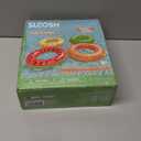 Sloosh 4 Pack Inflatable Pool Floats, Pool Tube Rings, Swim Tubes, Floaties Toys, Beach Swimming Party Toys for Kids and Adults