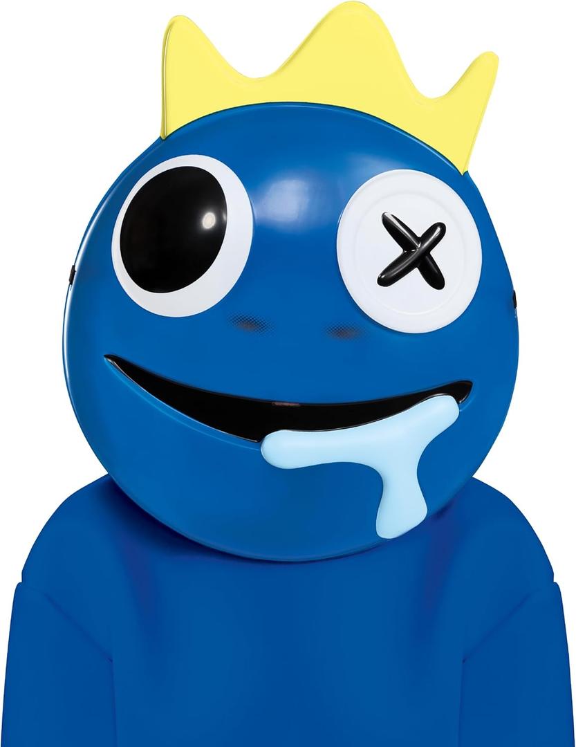 Disguise Rainbow Friends Blue Mask, Official Rainbow Friends Costume Accesory for Kids