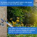 Brass Garden Hose Splitter, Garden Hose Splitter 2 Way Heavy Duty, With 2 304 Stainless Steel Extension Handles, 2-Way Y-Valve 3/4 GHT Threads (Increase Flow Style)