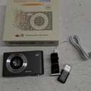 Digital Camera, Camera for Kids, UHD 4K 48MP Point and Shoot Digital Cameras with 64GB SD Card and 16X Digital Zoom Anti Shake, Compact Portable Small Gift for Boys Girls Students, Blue (Mysterious Black)