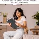 Clever Fox Planner PRO Schedule Dated (Jan 2026Jan 2027) Weekly & Monthly Life Planner with Time Slots, Appointment Book and Daily Organizer to Increase Productivity, A4 Hardcover Black