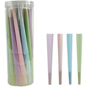 Cones Paper Straws 100 Pack Paper straws made of natural and environmentally friendly materials (Colorful)