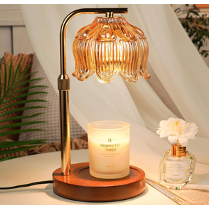 Funistree Candle Warmer Lamp for Yankee Candles, Height Adjustable Candle Heater Lamps with Timer, Christmas Birthday Gifts for Women Mom, House Warming New Home Room Decor, with 2 Bulbs